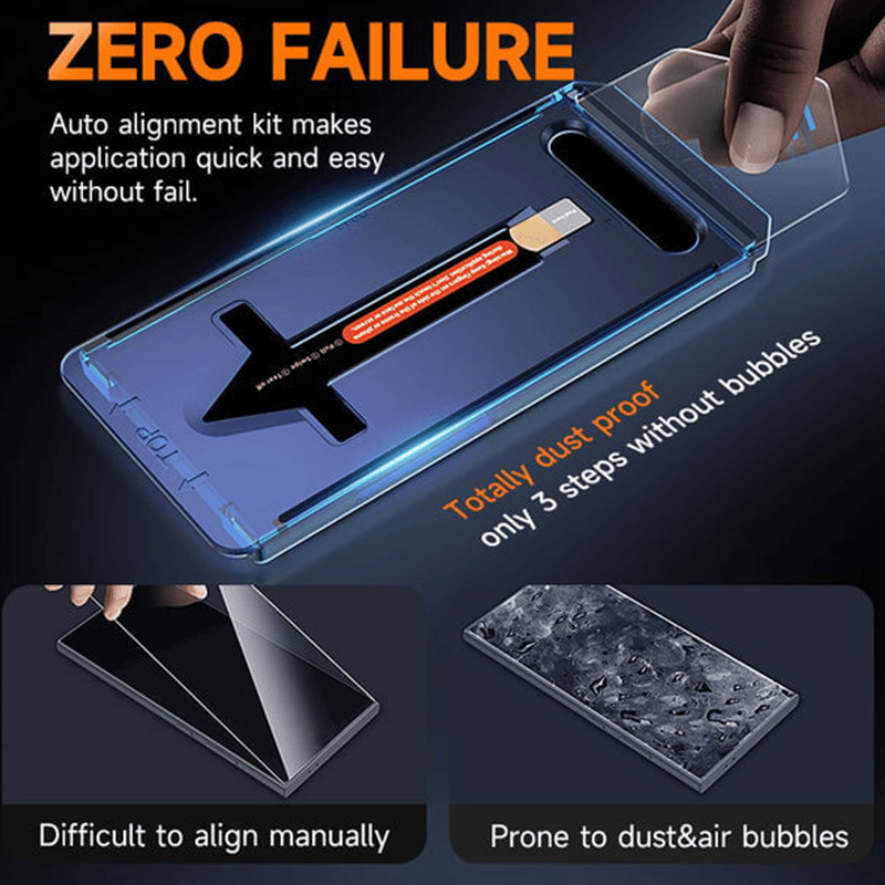 📱2026 New Premium 9H Tempered Glass Suitable For Samsung Series- Dust Free Without Bubbles